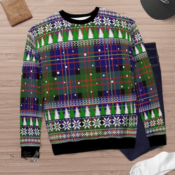 Scottish Chalmer Clan Tartan Christmas Ugly Sweater - Plaid Family Ugly Sweater Scottish Plaid Tartan Plaid - ScotsTee - scotstee.com