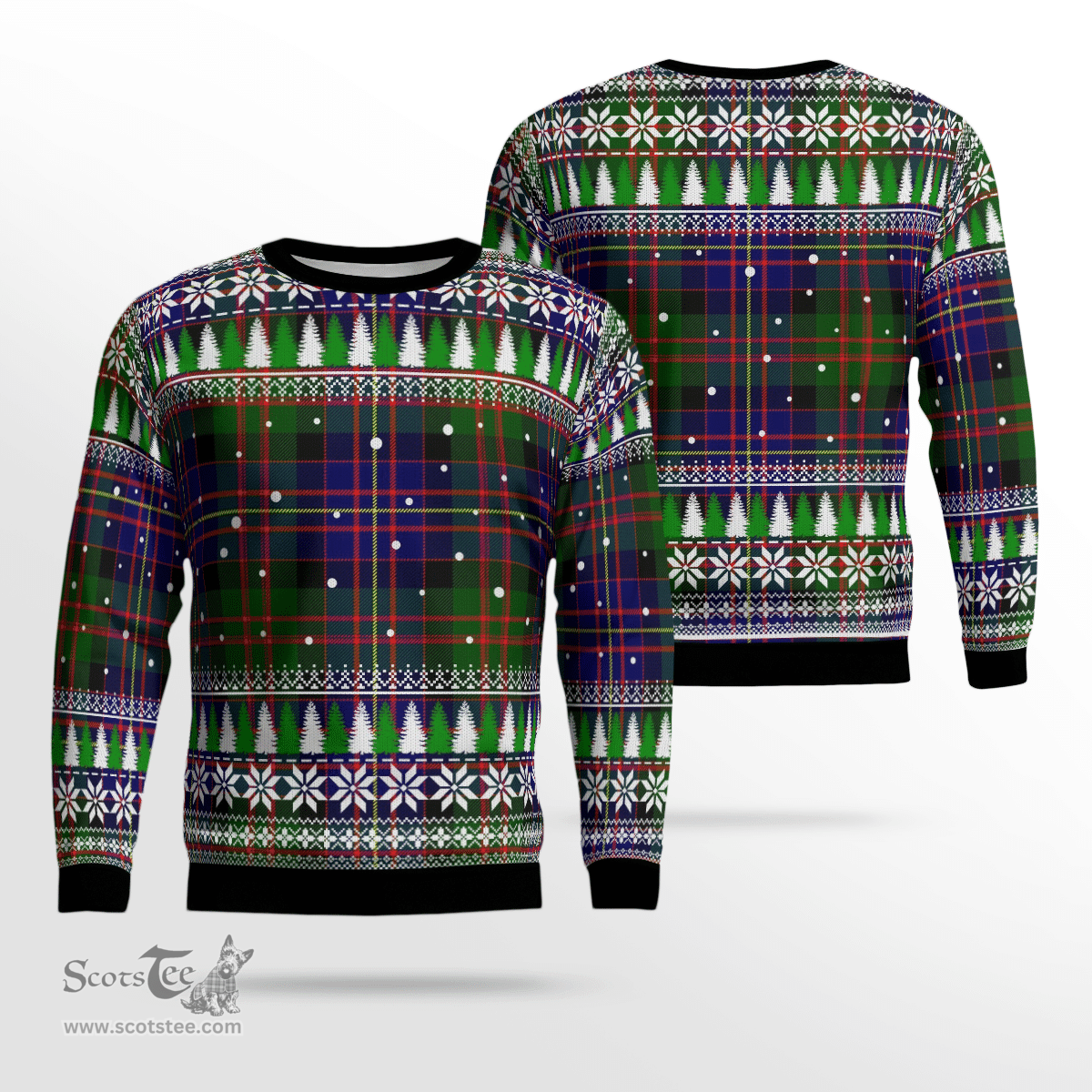 Scottish Cameron of Erracht Modern Clan Tartan Christmas Ugly Sweater - Plaid Family Ugly Sweater Scottish Plaid Tartan Plaid - ScotsTee - scotstee.com