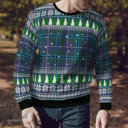 Scottish Douglas Modern Clan Tartan Christmas Ugly Sweater - Plaid Family Ugly Sweater Scottish Plaid Tartan Plaid - ScotsTee - scotstee.com