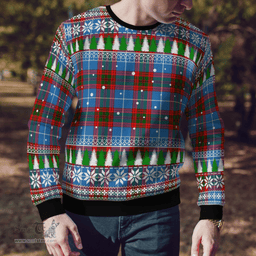 Scottish Crichton District Clan Tartan Christmas Ugly Sweater - Plaid Family Ugly Sweater Scottish Plaid Tartan Plaid - ScotsTee - scotstee.com