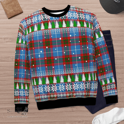 Scottish Crichton District Clan Tartan Christmas Ugly Sweater - Plaid Family Ugly Sweater Scottish Plaid Tartan Plaid - ScotsTee - scotstee.com