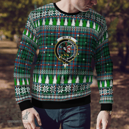 Scottish Byres 1 Clan Crest Tartan Christmas Ugly Sweater - Plaid Family Ugly Sweater Scottish Plaid Tartan Plaid - ScotsTee - scotstee.com