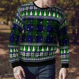 Scottish Campbell Modern Clan Tartan Christmas Ugly Sweater - Plaid Family Ugly Sweater Scottish Plaid Tartan Plaid - ScotsTee - scotstee.com