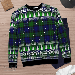Scottish Campbell Modern Clan Tartan Christmas Ugly Sweater - Plaid Family Ugly Sweater Scottish Plaid Tartan Plaid - ScotsTee - scotstee.com
