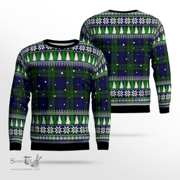 Scottish Campbell Modern Clan Tartan Christmas Ugly Sweater - Plaid Family Ugly Sweater Scottish Plaid Tartan Plaid - ScotsTee - scotstee.com