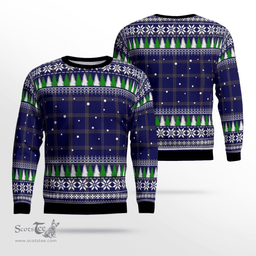 Scottish Crichton Clan Tartan Christmas Ugly Sweater - Plaid Family Ugly Sweater Scottish Plaid Tartan Plaid - ScotsTee - scotstee.com