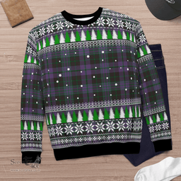 Scottish Clergy Green Clan Tartan Christmas Ugly Sweater - Plaid Family Ugly Sweater Scottish Plaid Tartan Plaid - ScotsTee - scotstee.com