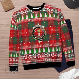 Scottish Chisholm Modern Clan Crest Tartan Christmas Ugly Sweater - Plaid Family Ugly Sweater Scottish Plaid Tartan Plaid - ScotsTee - scotstee.com