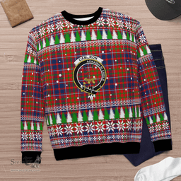 Scottish Cameron of Lochiel Clan Crest Tartan Christmas Ugly Sweater - Plaid Family Ugly Sweater Scottish Plaid Tartan Plaid - ScotsTee - scotstee.com