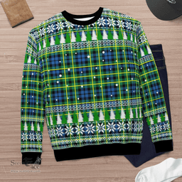 Scottish Campbell of Breadalbane Ancient Clan Tartan Christmas Ugly Sweater - Plaid Family Ugly Sweater Scottish Plaid Tartan Plaid - ScotsTee - scotstee.com