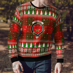 Scottish Cameron Modern Clan Crest Tartan Christmas Ugly Sweater - Plaid Family Ugly Sweater Scottish Plaid Tartan Plaid - ScotsTee - scotstee.com