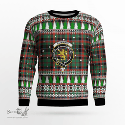 Scottish Cumming Hunting Ancient Clan Crest Tartan Christmas Ugly Sweater - Plaid Family Ugly Sweater Scottish Plaid Tartan Plaid - ScotsTee - scotstee.com