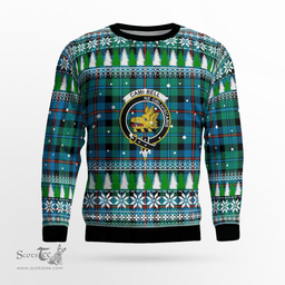Scottish Campbell of Cawdor Ancient Clan Crest Tartan Christmas Ugly Sweater - Plaid Family Ugly Sweater Scottish Plaid Tartan Plaid - ScotsTee - scotstee.com