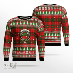 Scottish Cairns Clan Crest Tartan Christmas Ugly Sweater - Plaid Family Ugly Sweater Scottish Plaid Tartan Plaid - ScotsTee - scotstee.com