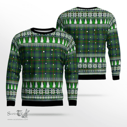 Scottish Cranston Modern Clan Tartan Christmas Ugly Sweater - Plaid Family Ugly Sweater Scottish Plaid Tartan Plaid - ScotsTee - scotstee.com