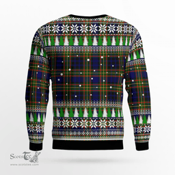 Scottish Clelland Modern Clan Crest Tartan Christmas Ugly Sweater - Plaid Family Ugly Sweater Scottish Plaid Tartan Plaid - ScotsTee - scotstee.com