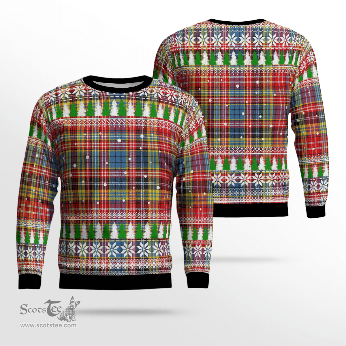 Scottish Drummond of Strathallan Clan Tartan Christmas Ugly Sweater - Plaid Family Ugly Sweater Scottish Plaid Tartan Plaid - ScotsTee - scotstee.com