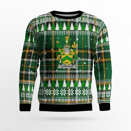Scottish Corrigan Coat Of Arms Christmas Ugly Sweater - Plaid Family Ugly Sweater Scottish Plaid Tartan Plaid - ScotsTee - scotstee.com