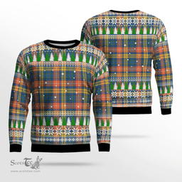 Scottish Buchanan Ancient Clan Tartan Christmas Ugly Sweater - Plaid Family Ugly Sweater Scottish Plaid Tartan Plaid - ScotsTee - scotstee.com