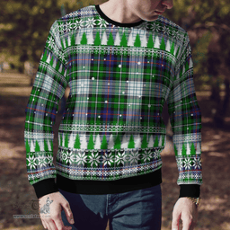 Scottish MacKenzie Dress Modern Clan Tartan Christmas Ugly Sweater - Plaid Family Ugly Sweater Scottish Plaid Tartan Plaid - ScotsTee - scotstee.com