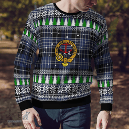 Scottish Clark 1 Clan Crest Tartan Christmas Ugly Sweater - Plaid Family Ugly Sweater Scottish Plaid Tartan Plaid - ScotsTee - scotstee.com