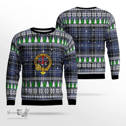 Scottish Clark 1 Clan Crest Tartan Christmas Ugly Sweater - Plaid Family Ugly Sweater Scottish Plaid Tartan Plaid - ScotsTee - scotstee.com