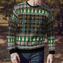Scottish Farquharson Weathered Clan Tartan Christmas Ugly Sweater - Plaid Family Ugly Sweater Scottish Plaid Tartan Plaid - ScotsTee - scotstee.com