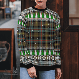 Scottish Farquharson Weathered Clan Tartan Christmas Ugly Sweater - Plaid Family Ugly Sweater Scottish Plaid Tartan Plaid - ScotsTee - scotstee.com