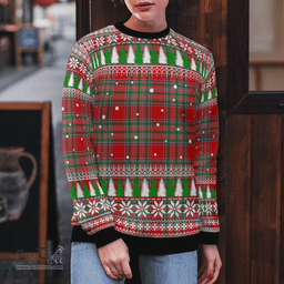 Scottish MacBain Clan Tartan Christmas Ugly Sweater - Plaid Family Ugly Sweater Scottish Plaid Tartan Plaid - ScotsTee - scotstee.com