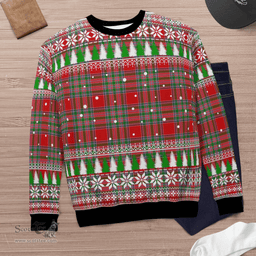 Scottish MacBain Clan Tartan Christmas Ugly Sweater - Plaid Family Ugly Sweater Scottish Plaid Tartan Plaid - ScotsTee - scotstee.com