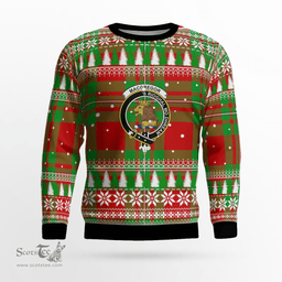 Scottish MacGregor Modern Clan Crest Tartan Christmas Ugly Sweater - Plaid Family Ugly Sweater Scottish Plaid Tartan Plaid - ScotsTee - scotstee.com