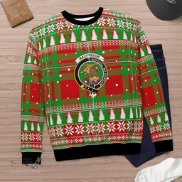 Scottish MacGregor Modern Clan Crest Tartan Christmas Ugly Sweater - Plaid Family Ugly Sweater Scottish Plaid Tartan Plaid - ScotsTee - scotstee.com