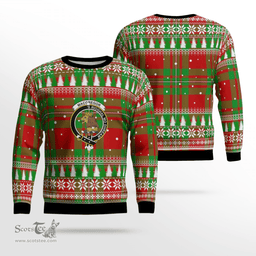 Scottish MacGregor Modern Clan Crest Tartan Christmas Ugly Sweater - Plaid Family Ugly Sweater Scottish Plaid Tartan Plaid - ScotsTee - scotstee.com