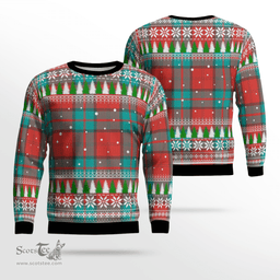 Scottish Dunbar Ancient Clan Tartan Christmas Ugly Sweater - Plaid Family Ugly Sweater Scottish Plaid Tartan Plaid - ScotsTee - scotstee.com