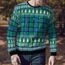 Scottish Flower Of Scotland Clan Tartan Christmas Ugly Sweater - Plaid Family Ugly Sweater Scottish Plaid Tartan Plaid - ScotsTee - scotstee.com