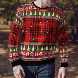 Scottish MacIan Clan Tartan Christmas Ugly Sweater - Plaid Family Ugly Sweater Scottish Plaid Tartan Plaid - ScotsTee - scotstee.com