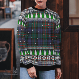 Scottish Fletcher of Dunans Clan Tartan Christmas Ugly Sweater - Plaid Family Ugly Sweater Scottish Plaid Tartan Plaid - ScotsTee - scotstee.com