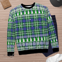 Scottish Haliburton Clan Tartan Christmas Ugly Sweater - Plaid Family Ugly Sweater Scottish Plaid Tartan Plaid - ScotsTee - scotstee.com