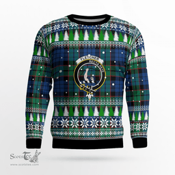Scottish Fletcher Ancient Clan Crest Tartan Christmas Ugly Sweater - Plaid Family Ugly Sweater Scottish Plaid Tartan Plaid - ScotsTee - scotstee.com