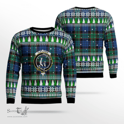 Scottish Fletcher Ancient Clan Crest Tartan Christmas Ugly Sweater - Plaid Family Ugly Sweater Scottish Plaid Tartan Plaid - ScotsTee - scotstee.com
