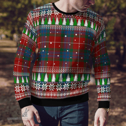 Scottish Fraser Ancient Clan Tartan Christmas Ugly Sweater - Plaid Family Ugly Sweater Scottish Plaid Tartan Plaid - ScotsTee - scotstee.com