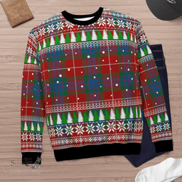 Scottish Fraser Ancient Clan Tartan Christmas Ugly Sweater - Plaid Family Ugly Sweater Scottish Plaid Tartan Plaid - ScotsTee - scotstee.com