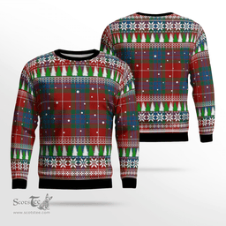 Scottish Fraser Ancient Clan Tartan Christmas Ugly Sweater - Plaid Family Ugly Sweater Scottish Plaid Tartan Plaid - ScotsTee - scotstee.com