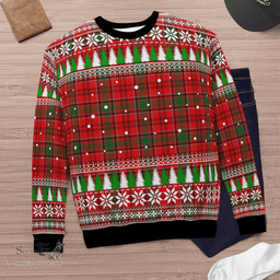 Scottish Heron Clan Tartan Christmas Ugly Sweater - Plaid Family Ugly Sweater Scottish Plaid Tartan Plaid - ScotsTee - scotstee.com