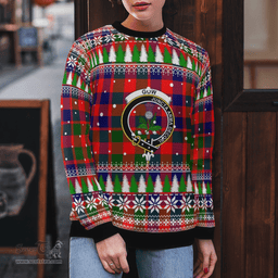 Scottish Gow Modern Clan Crest Tartan Christmas Ugly Sweater - Plaid Family Ugly Sweater Scottish Plaid Tartan Plaid - ScotsTee - scotstee.com