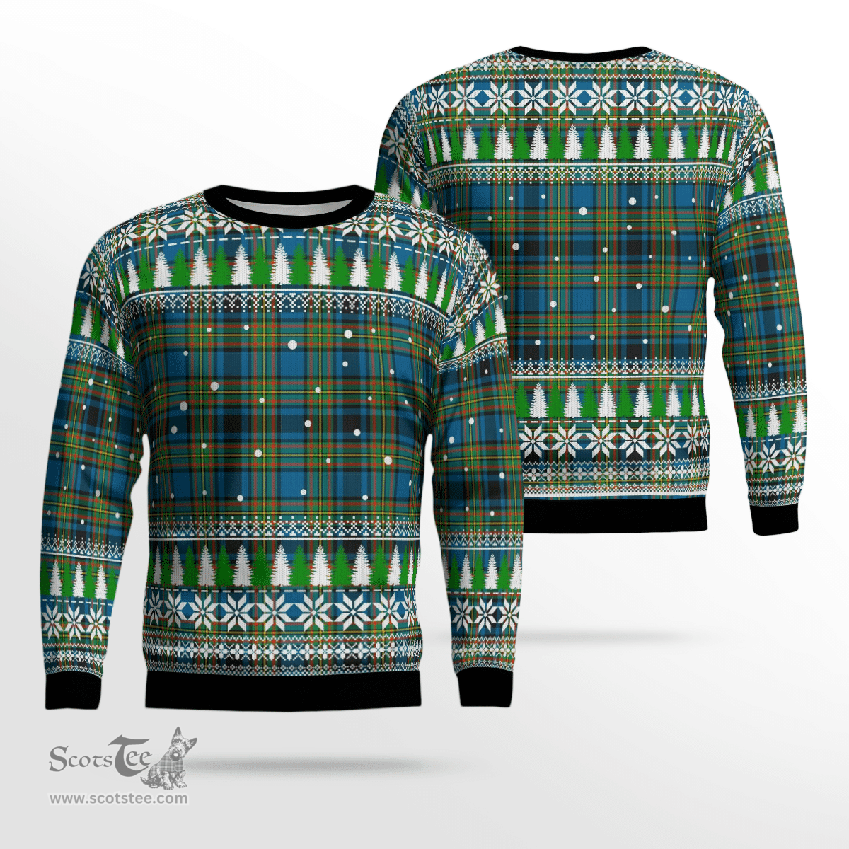 Scottish Gillies Ancient Clan Tartan Christmas Ugly Sweater - Plaid Family Ugly Sweater Scottish Plaid Tartan Plaid - ScotsTee - scotstee.com