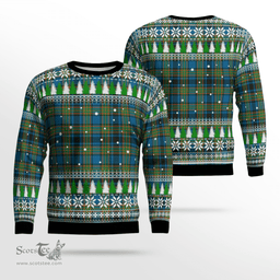 Scottish Gillies Ancient Clan Tartan Christmas Ugly Sweater - Plaid Family Ugly Sweater Scottish Plaid Tartan Plaid - ScotsTee - scotstee.com