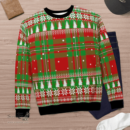 Scottish MacGregor Modern Clan Tartan Christmas Ugly Sweater - Plaid Family Ugly Sweater Scottish Plaid Tartan Plaid - ScotsTee - scotstee.com