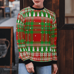 Scottish MacGregor Modern Clan Tartan Christmas Ugly Sweater - Plaid Family Ugly Sweater Scottish Plaid Tartan Plaid - ScotsTee - scotstee.com