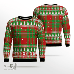 Scottish MacGregor Modern Clan Tartan Christmas Ugly Sweater - Plaid Family Ugly Sweater Scottish Plaid Tartan Plaid - ScotsTee - scotstee.com